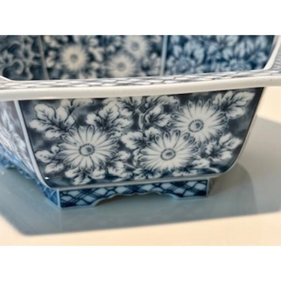 Japanese Chinoiserie Bowl Blue & White Porcelain Matcha Tea Ceremonial Fukagawa - Picture 11 of 12